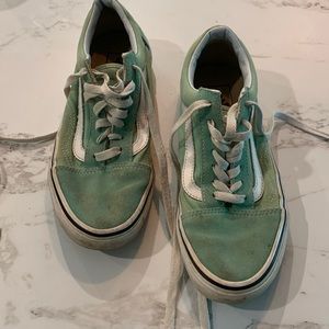 Vans Old Skool Shoe in mint green